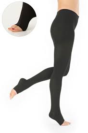 Medical Compression Socks Kl 2 At Pantyhose Black Without Toe