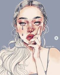 Margot elise robbie margot robbie harley quinn harley quinn comic joker and harley quinn evvi art harley quinn drawing harely quinn birds of prey mode vintage. Wallpaper Aesthetic Girl Sad Face Drawings Sketches
