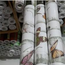 Beli wallpaper dinding keren online berkualitas dengan harga murah terbaru 2021 di tokopedia! Jual Wallpaper Sticker Dinding Ruang Tamu Wps 210 Motif Kupu Kupu Ghazia Id Terbaru Juli 2021 Blibli