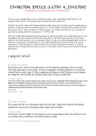 Pdf Exorcism Spells Latin English Aboy Kh Academia Edu