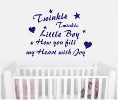 Baby Boy Quotes Wall Art Quote Sticker Decal Baby Boy Nursery Twinkle Baby Boy Cards Baby Boy Quotes Baby Shower Gifts For Boys