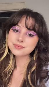 Creative Purple Makeup with Gems Tutorial