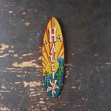 Haleiwa Mini Surfboard Beach Tropical Hawaiian Wall Decor Etsy In 2020 Surfboard Skateboard Design Surf Design