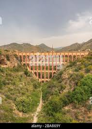 Historic Eagle Aqueduct That Spans The Ravine Of Cazadores Near Nerja Costa Del Sol Spain Stock Photo Alamy