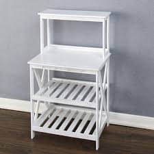 The beautiful scroll design has been hand forged to perfection while different finish options allow the rack to fit modern as well as rustic decor themes… White Bakers Rack Target