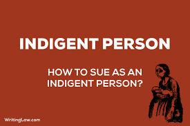 1400, from old french indigent poor, needy, from latin indigentem in want of, needing (see indigence). Suits By Indigent Person Explained Cpc Crpc Constitution