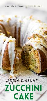 Apple Walnut Zucchini Cake Granny Smith Apples Recipes Apple Recipes Sweet Recipes
