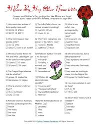 If you fail, then bless your heart. Mothers Day Flowers Trivia Mother S Day Games Mother S Day Activities Crafts For Seniors