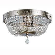 Flush mount lighting is important to the overall interior design and welcoming feel of a room. Hampton Bay 14 In 3 Light Brushed Nickel Flush Mount With Crystal Accents 82374 Bn The Home Depot