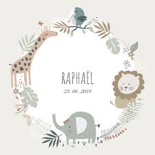 faire part naissance jungle fairepart jungle naissance faire part naissance broderie de bebe theme bebe