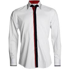 100 tage rückgaberecht und bequemer kauf auf rechnung. Men S White Shirt With Navy And Red Trim