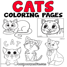 Dogs and cats are from different species of animals, appealing to different types of people. Cat Coloring Pages Easy Peasy And Fun