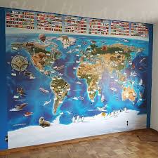 The sentence below is called a mnemonic. Giant Childrens World Map Mural Kids Giant World Map Stickythings