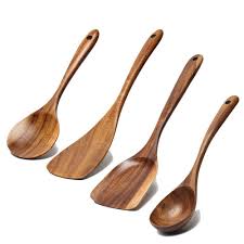5 Pcs Luxury Wooden Utensils Non Stick Spatula Set Best Cooking Spatula Want To Know More Clic Wooden Kitchen Utensils Cooking Utensils Set Cooking Spatula