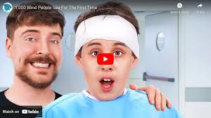 Global mega star and YouTuber MrBeast gives the gift of sight to 1000