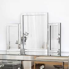 That way, people standing on the other side of the wall can observe someone looking in the mirror.1 x research source. 3 Way Free Standing Design Clear Glass 78cm X 54cm Richtop Dressing Table Mirror Large Tri Fold Tabletop Make Up Vanity Mirror For Bedroom Dressing Room Home Kitchen Mirrors