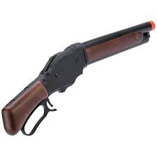 Shotgun shells at the time used black powder as a propellant, and so the model 1887 shotgun was designed and chambered for less powerful black powder shotshells. 6mm Proshop M1887 Terminator Lever Action Gas Airsoft Shotgun Delta Firearm Store