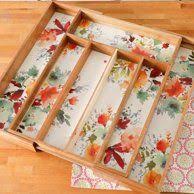 The Pioneer Woman Blossom Jubilee 6 2 Inch Recipe Box Walmart Com Cutlery Tray Pioneer Woman Wooden Cutlery Tray