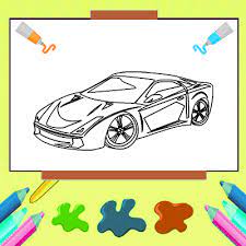 A collection of 40+ cool sports cars, supercars, and classic cars | relaxation coloring pages for kids, adults, boys, and car lovers (top cars coloring book) by lance derrick. Online Car Coloring Game For Kids The Learning Apps