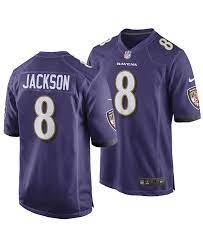 Jun 18, 2021 · offseason programs have come to a close around the nfl and players will be off until the start of training camp next month, but ravens quarterback lamar jackson doesn't want his teammates to. Nike Men S Lamar Jackson Baltimore Ravens Game Jersey Reviews Sports Fan Shop By Lids Men Macy S