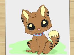 This is a quick and easy and looks very cute! How To Draw A Cute Cartoon Cat 8 Steps With Pictures Wikihow