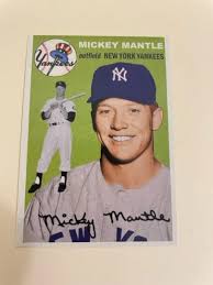 Mickey Mantle Topps style 1954 custom card and 17 similar items