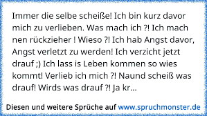 Immer Die Selbe Scheiße Ich Bin Kurz Davor Mich Zu Verlieben Was