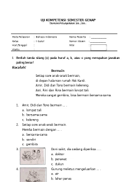 Soal uts matematika kelas 2 sd semester genap.pdf. Soal Uas Bahasa Indonesia Kelas 2 Sd Semester 2 Dan Kunci Jawaban