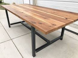 During The Center Of The Century Several New Welding Methods Were Invented Ultrasoni Reclaimed Wood Conference Table Wood Conference Table Outdoor Wood Table