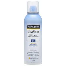 Buy Neutrogena Ultra Sheer Body Mist Sunscreen Spray Spf 50 140g Online At Chemist Warehouse