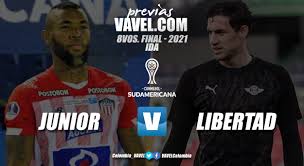 Junior de barranquilla y libertad se ven las caras en el estadio metropolitano por los octavos de final de la copa libertadores 2021. Ts12ukykjikd M