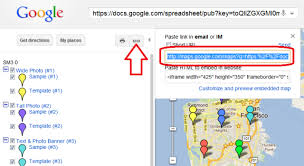 Google スプレッドシートからマッピング Google Earth Outreach