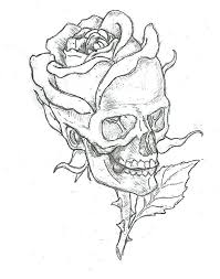 1001 Models And Tips To Learn How To Draw A Rose In 2020 Roses Drawing Skull Art Skull Drawing