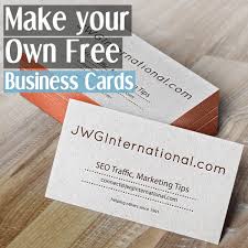 You can upload your own image. How To Make Your Own Business Cards For Free Financeviewer