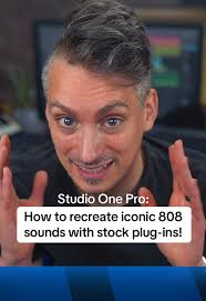 Recrear sonidos icónicos de 808 en Studio One Pro