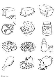 Dibujos De Comida Para Colorear