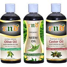 These 5 hair oils will cure your hair problems. Buy Rnd Combo Of Olive Oil Castor Oil And Neem Herbal Hair Oil Each 100ml Online Get 54 Off