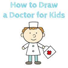 Students can learn how to draw an astronaut with an easy step by step tutorial, and then add their own face inside. How To Draw A Doctor For Kids How To Draw Easy
