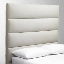 This bed is available in five standard sizes and over 30 fabric options, from rosy tweed to gray linen and everything in between. Panel Tufted Headboard