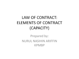 So, there is no contract at all (slideshare inc. Commercial Law Capacity