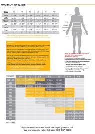 Sizing Information Womens Size Chart Size Chart Women