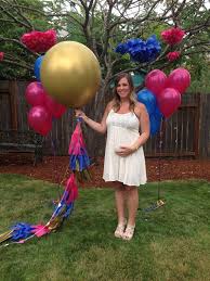 Create an amazing surprise party today! Gold Gender Reveal Balloon Reveal Party Balloon Pop Giant Balloon With Tassels Com Gender Reveal Balloons Baby Gender Reveal Party Silver Gender Reveal