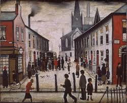 Lowry, original painting, industrial landscape, l.s.lowry, original paintings. Penccil L S Lowry Industrial Landscape