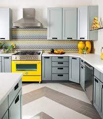 Must Try Color Combo Gray And Yellow Credence Cuisine Cuisine Contemporaine Cuisines Design