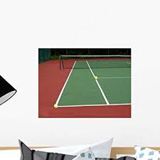 It is near the tennis courts. Buy Wallmonkeys Tennis Court Peel And Stick Wall Decals Wm218686 18 In W X 14 In H Online At Low Prices In India Amazon In