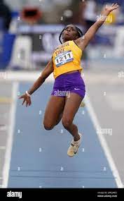 Minnesota State's Trinity Moore competes in the college women's long jump  at the Drake Relays athletics meet, Friday, April 23, 2021, in Des Moines,  Iowa. (AP Photo/Charlie Neibergall Stock Photo - Alamy