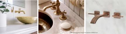 It has a golden color. 3 Day Sale Plus Free Shipping Home Depot Antique Brass Bathroom Faucets Bathselect Waterfall Rain Shower Head Brass Single Hole Faucet Antique Brass Waterfall Faucet Vintage Brass Kitchen