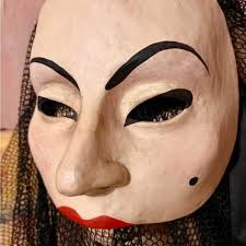 Vintage paper mache blonde