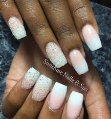Ombre rainbow nails with mia secret flash neon colored acrylic. Wedding Ombre Acrylic Nails With Swarovski Crystals Picture Of Soufriere Soufriere Quarter Tripadvisor