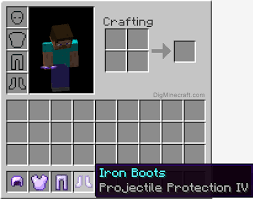 Projectile Protection Enchantment In Minecraft Reduces The Damage From Projectile Attacks Such As Arrows Ghast Firebal Minecraft Tutorial Minecraft Protection